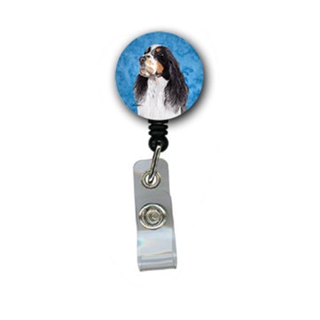 CAROLINES TREASURES Springer Spaniel Retractable Badge Reel Or Id Holder With Clip SC9134BU-BR